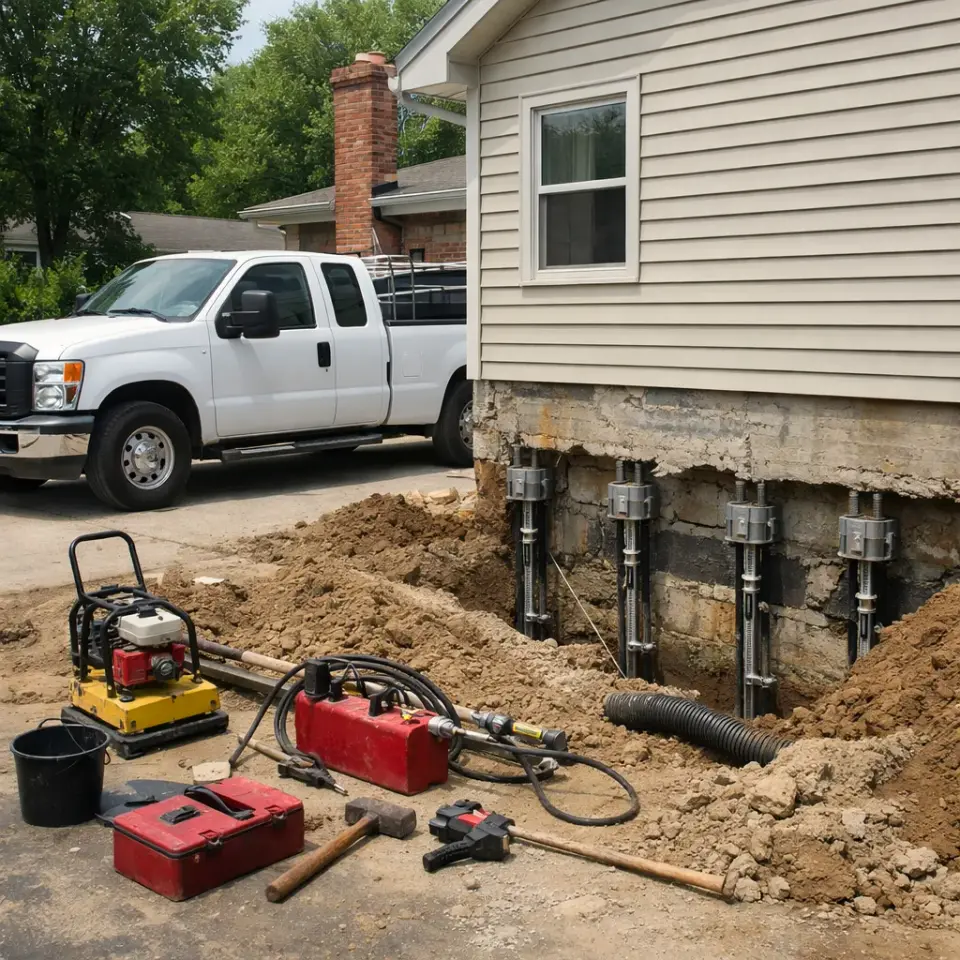 Under-Slab Void Filling & Polyurethane Deep Injection — Irving