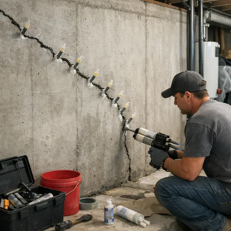 Basement Wall Crack Repair Irving